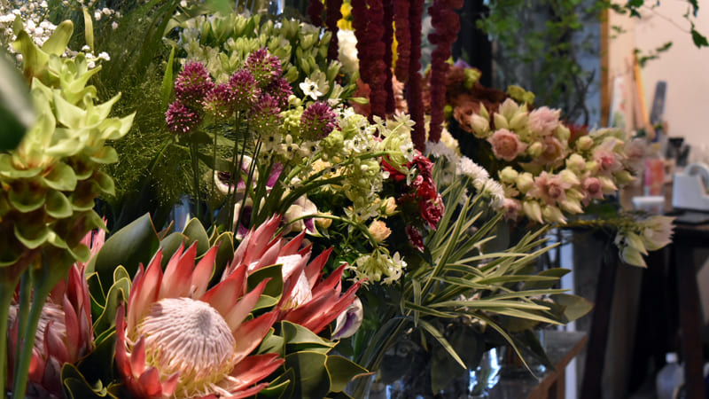 芝浦・パンとエスプレッソと芝浦ギャラリーの花々