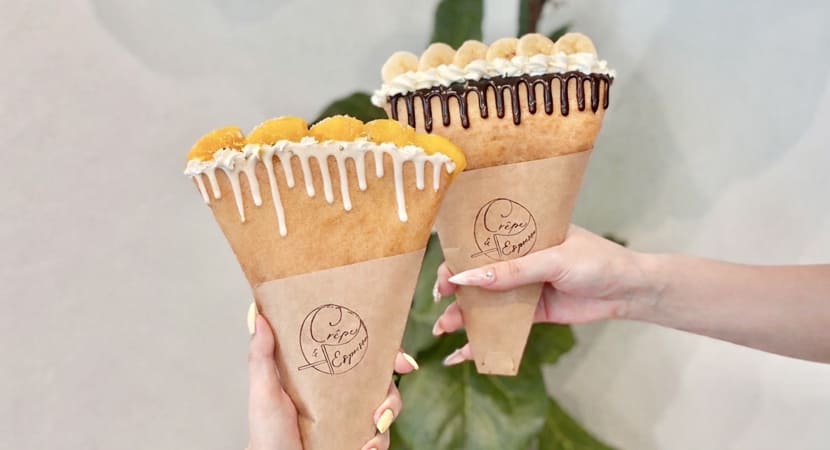 福島・白河のカフェ「クレープとエスプレッソとconne!」のクレープ