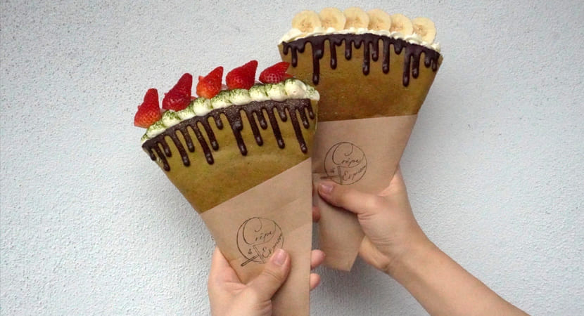 クレープとエスプレッソとかまくら茶房のクレープ