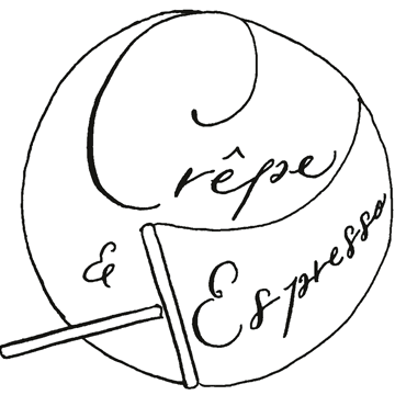 広島・クレープとエスプレッソと広島八丁堀ロゴ