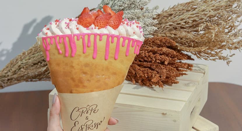 CREPE , ESPRESSO AND SHIBIREのクレープ