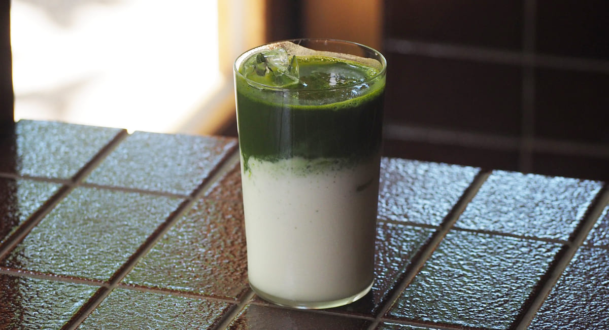 和レ和レ和アラシヤマの抹茶ラテ
